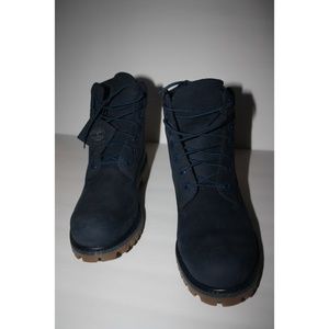 Men's Blue Timberland Boots, Size 8.5